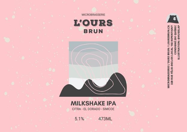 Microbrasserie L ours brun - Milkshake IPA (DDH - Citra, El Dorado et Simcoe)