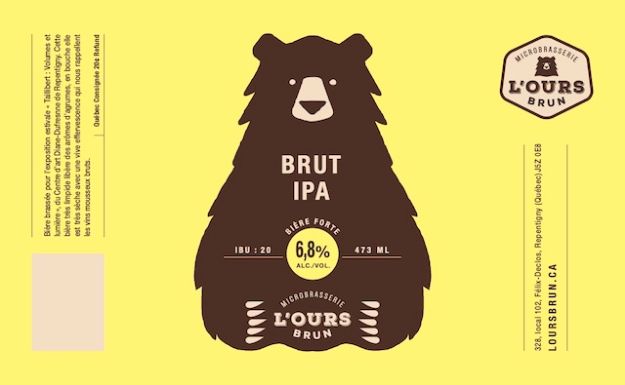 Microbrasserie L ours brun - Brut IPA