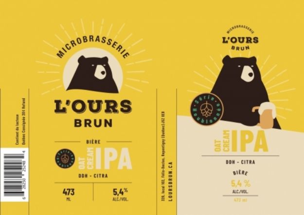 Microbrasserie L ours brun - Oat Cream IPA - DDH Citra