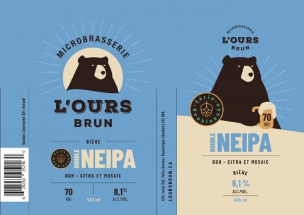 Microbrasserie L ours brun - Double NEIPA - DDH Citra & Mosaic