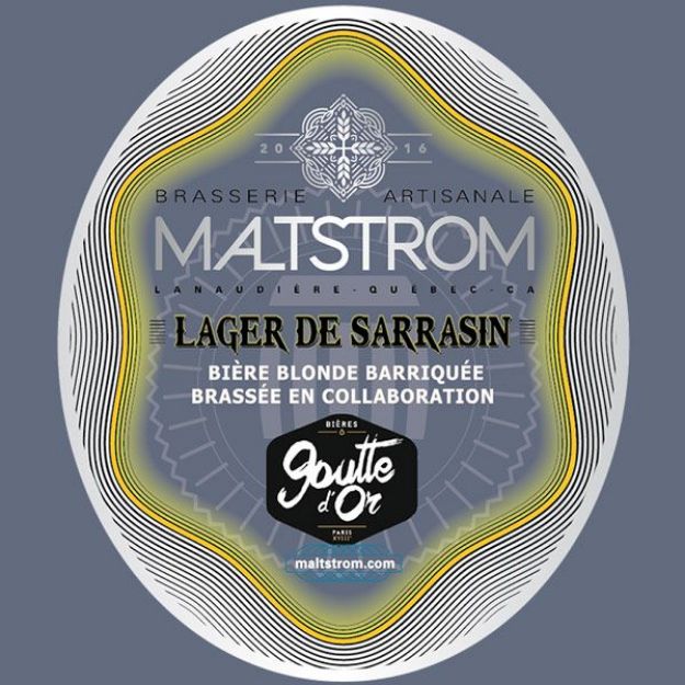 Brasserie artisanale Maltstrom - Lager de Sarrasin