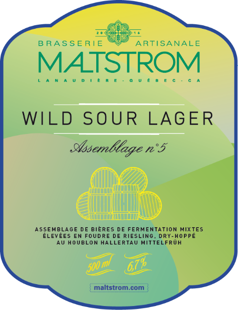 Brasserie artisanale Maltstrom - Wild Sour Lager – Assemblage #5