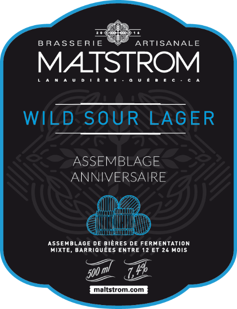 Brasserie artisanale Maltstrom - Wild Sour Lager – Assemblage 4e Anniversaire