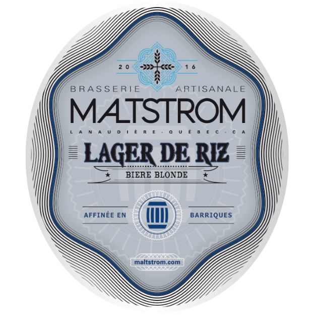 Brasserie artisanale Maltstrom - LAGER DE RIZ