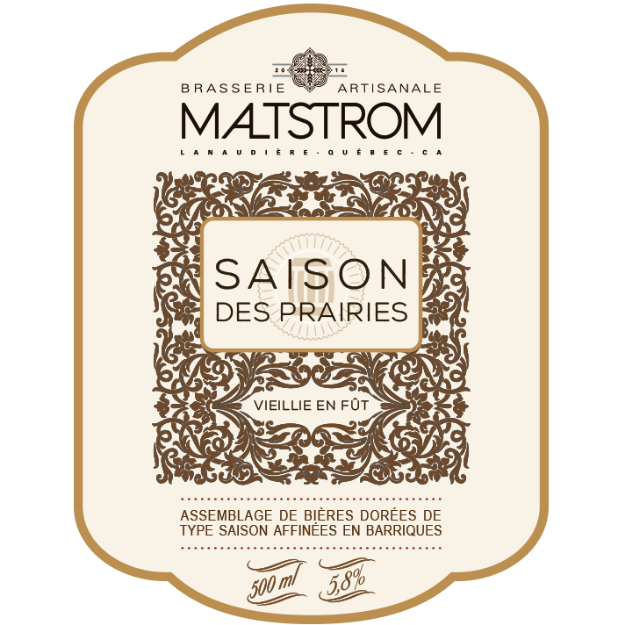 Brasserie artisanale Maltstrom - SAISON DES PRAIRIES