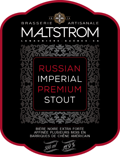 Brasserie artisanale Maltstrom- RUSSIAN IMPERIAL PREMIUM STOUT