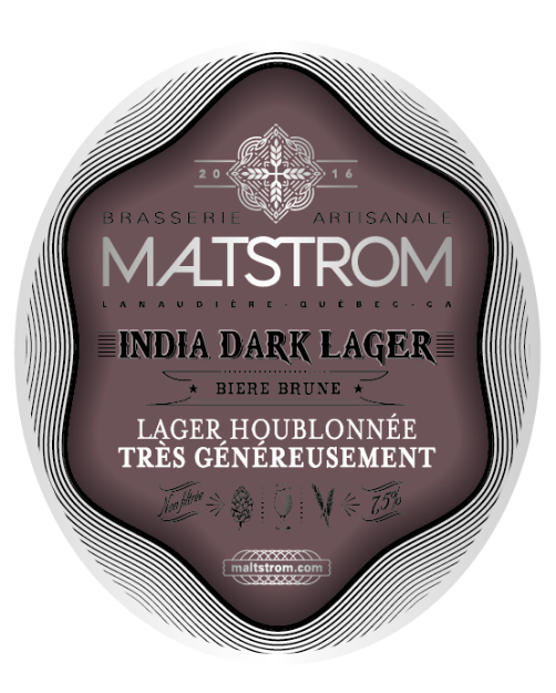 Brasserie artisanale Maltstrom - INDIA DARK LAGER