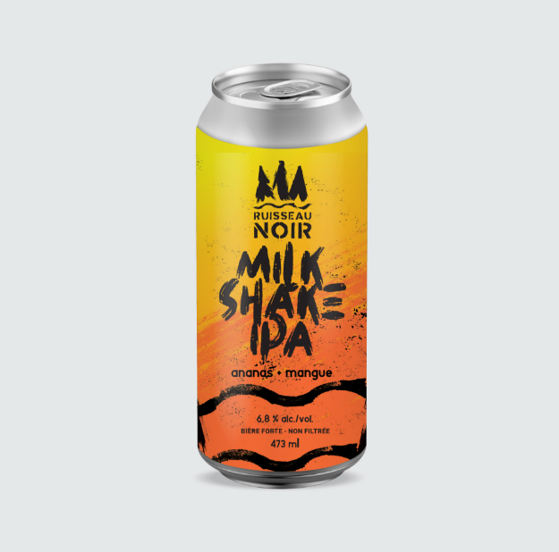 Microbrasserie Ruisseau noir - MILKSHAKE IPA ANANAS MANGUE